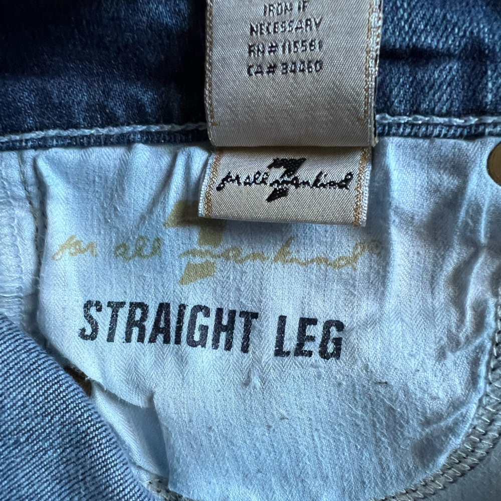 7 For All Mankind A-Pocket Straight Leg Women’s Jeans Size 27 - Picture 12 of 12